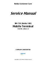 Preview for 1 page of Nokia 500 Service Manual