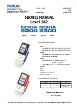 Nokia 5200 - Cell Phone 5 MB Service Manual предпросмотр