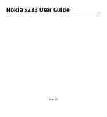 Nokia 5233 User Manual preview