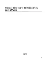 Предварительный просмотр 58 страницы Nokia 5610 - XpressMusic Cell Phone User Manual