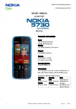 Nokia 5730 Xpress Music Service Manual preview