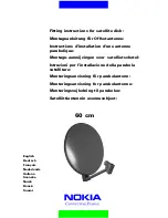 Nokia 60 cm satellite dish Fitting Instructions Manual preview