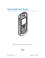 Preview for 2 page of Nokia 6020 - Cell Phone 3.5 MB User Manual