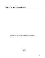 Предварительный просмотр 2 страницы Nokia 6080 - Cell Phone 4.3 MB User Manual