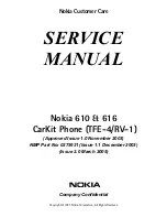 Preview for 1 page of Nokia 616 Service Manual