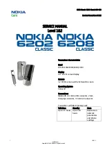 Nokia 6202 Classic Service Manual preview