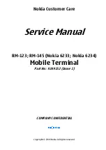 Preview for 1 page of Nokia 6233 - Cell Phone 6 MB Service Manual