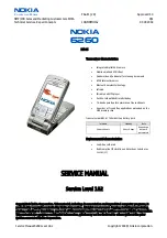 Nokia 6260 - Smartphone 6 MB Service Manual предпросмотр