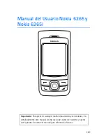 Preview for 122 page of Nokia 6265 User Manual