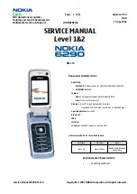 Preview for 1 page of Nokia 6290 - Cell Phone 50 MB Service Manual