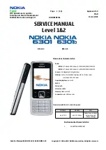 Preview for 1 page of Nokia 6301 RM-322 Service Manual