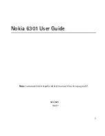 Preview for 2 page of Nokia 6301 User Manual