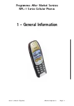 Предварительный просмотр 7 страницы Nokia 6310I - Cell Phone - GSM Service Manual