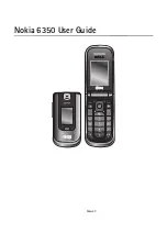 Предварительный просмотр 1 страницы Nokia 6350 User Manual