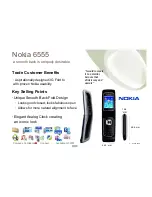 Предварительный просмотр 3 страницы Nokia 6555 - Cell Phone 30 MB Brochure & Specs