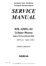 Nokia 6610 - Cell Phone 625 KB Service Manual preview