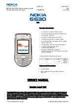 Preview for 1 page of Nokia 6630 - Smartphone 10 MB Service Manual