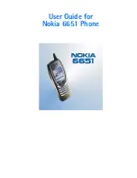 Nokia 6651 - Cell Phone - WCDMA User Manual предпросмотр