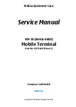 Nokia 6680 RM-36 Service Manual preview