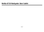 Nokia 6710 Navigator User Manual preview