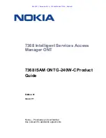 Предварительный просмотр 1 страницы Nokia 7368 ISAM ONT G-240W-C Product Manual