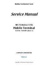 Nokia 7370 Service Manual preview