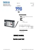 Nokia 770 - 770 Internet Tablet Service Manual preview