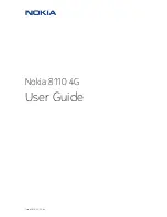 Nokia 8110 User Manual preview