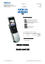 Nokia 8800 Service Manual preview