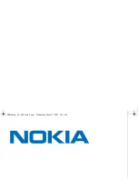 Preview for 1 page of Nokia 9201597R001 User Manual