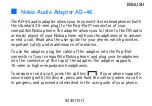 Предварительный просмотр 1 страницы Nokia Audio Adapter AD-46 User Manual