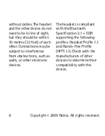 Предварительный просмотр 6 страницы Nokia BH-216 User Manual