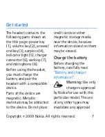 Предварительный просмотр 7 страницы Nokia BH-216 User Manual