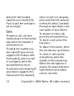 Предварительный просмотр 12 страницы Nokia BH-216 User Manual