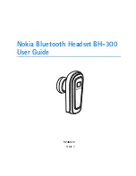 Nokia BH 300 - Headset - Over-the-ear User Manual preview