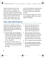 Preview for 8 page of Nokia BH-303 - Headset - Over-the-ear Owner'S Manual