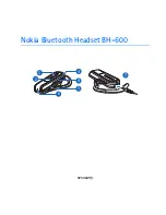 Nokia BH 600 - Headset - Over-the-ear User Manual preview