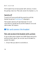 Предварительный просмотр 14 страницы Nokia BH-903 - Headset - Ear-bud User Manual