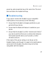 Предварительный просмотр 27 страницы Nokia BH-903 - Headset - Ear-bud User Manual