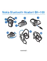 Nokia BH100 - Headset - Over-the-ear Manual preview