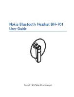 Preview for 1 page of Nokia Bluetooth Headset BH-701 User Manual