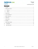 Preview for 2 page of Nokia C1-00 Service Manual
