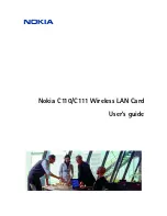 Предварительный просмотр 1 страницы Nokia C110 User Manual