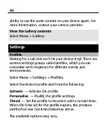 Предварительный просмотр 46 страницы Nokia C2-01 User Manual