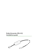 Preview for 1 page of Nokia CA-55 Installation Manual