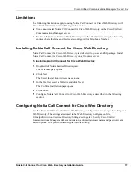 Предварительный просмотр 17 страницы Nokia Call Connect for Cisco Web Directory Installation Manual