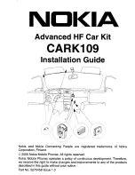 Preview for 1 page of Nokia CARK109 Installation Manual