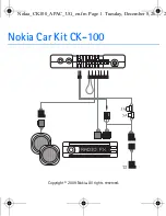 Предварительный просмотр 1 страницы Nokia CK-100 Connection Manual