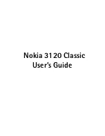 Nokia CLASSIC 3120 User Manual preview