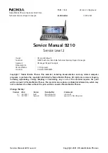 Nokia Communicator 9210 Service Manual preview